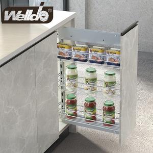 Side Pull-out Basket Modular Cabinet 3-tier Side Assembly Basket