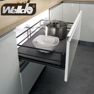 Kitchen Storage Pull-Out Basket For 600/700/750/800/900mm Base Cabinet