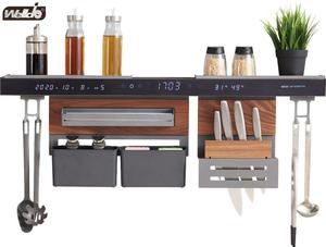 Kitchen Storage Kitchen Rack Set Rod With Electronic Screen L=900mm