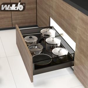 Kitchen Base Cabinet Pull-out Basket For 500/600/700/750/800/900mm Cabinet