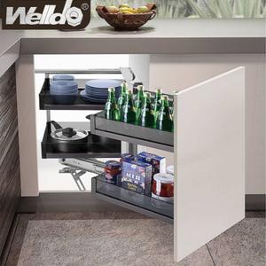 Swing Corner Pull-out Basket For 380-450mm Cabinet - Welldo