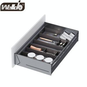 Kitchen System - Metal Finishing Line 3-Shelf Drawer Basket Of Middle Size Drawer Options For WL13